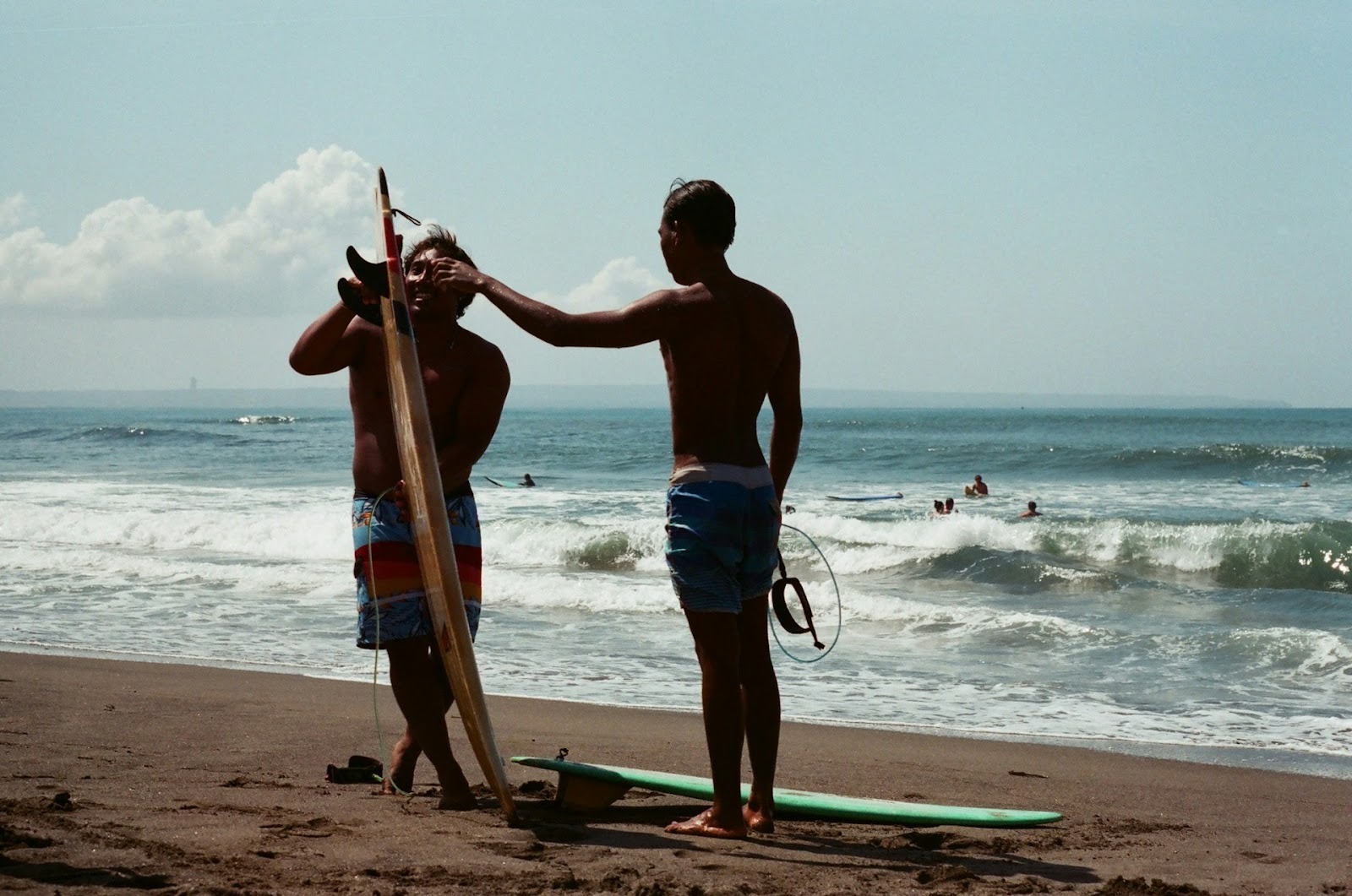 Surfing in Uluwatu, Bali