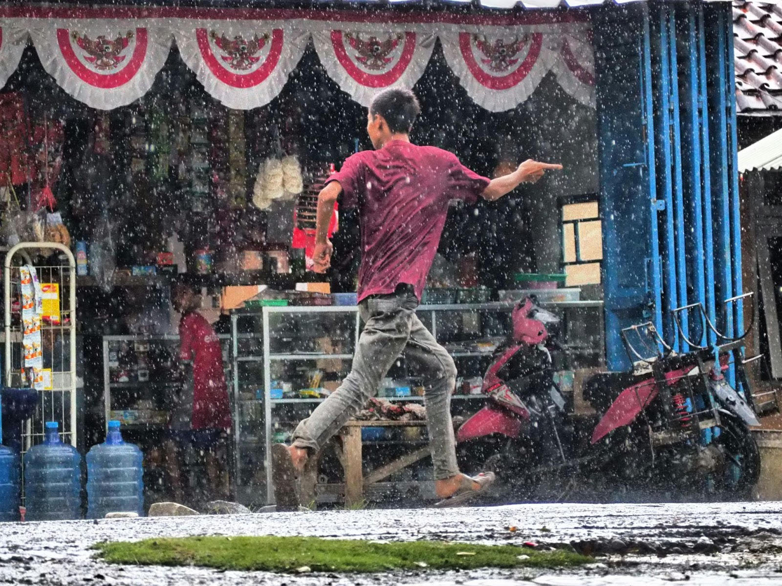 Canggu when it rains