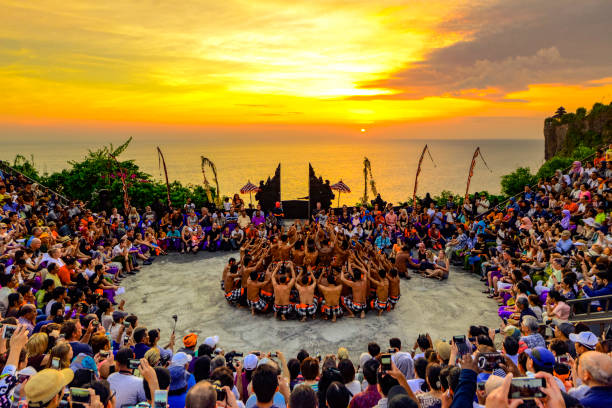 sunset at Uluwatu Temple and the Kecak dance
